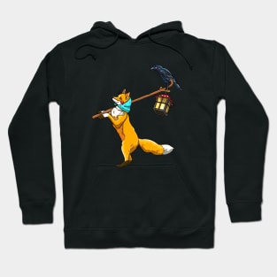 The Red Fox and Raven Hoodie